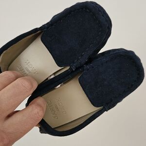 Janie and Jack Dark Blue Suede Loafers